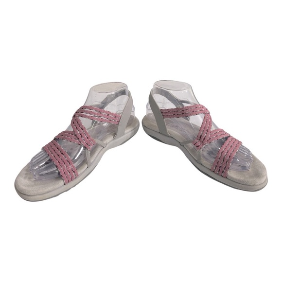Skechers Reggae Slim Pink and Gray Sandals size 7 - Picture 8 of 14
